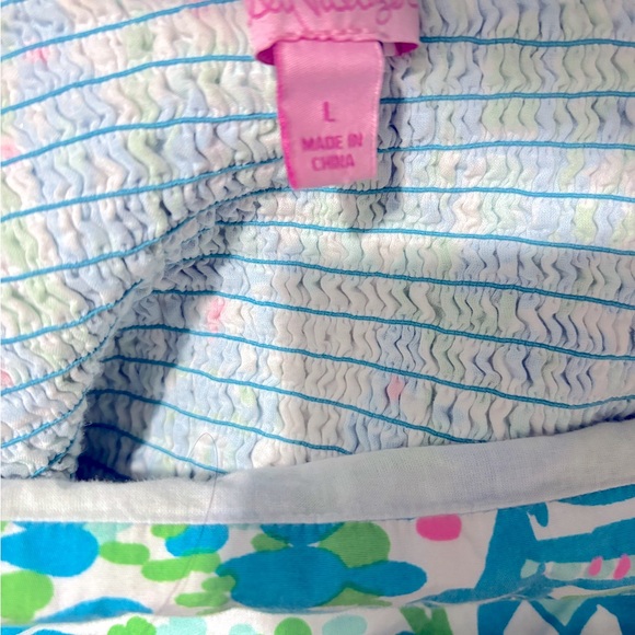 Lilly Pulitzer NWOT Strapless Dress sz L - Picture 2 of 2